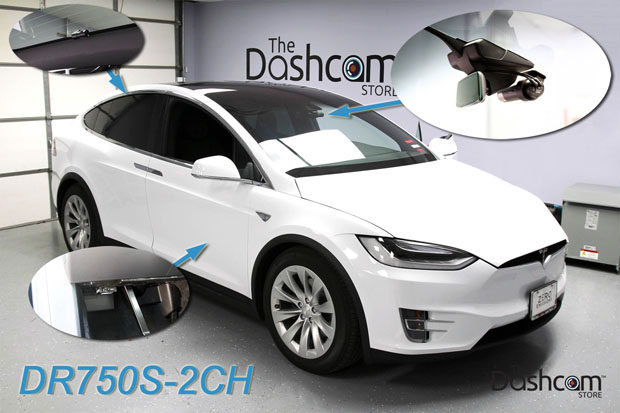 2018 Tesla Model X with DR750S-2CH Installation Compilation