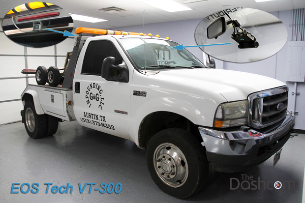 VT-300 3-CH Fleet Dash Cam Installed in a 2004 Ford F450 Tow Truck