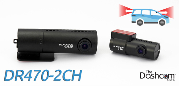 BlackVue DR470-2CH-Truck dash cam for front and rear video recording