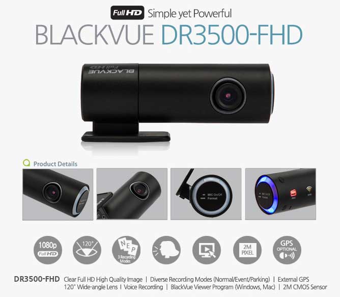 BlackVue DR3500-FHD dashcam photo