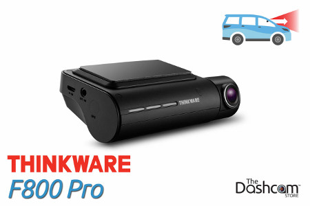 Thinkware F800 Pro Dashcam, for forward-facing or front and rear video and audio recording