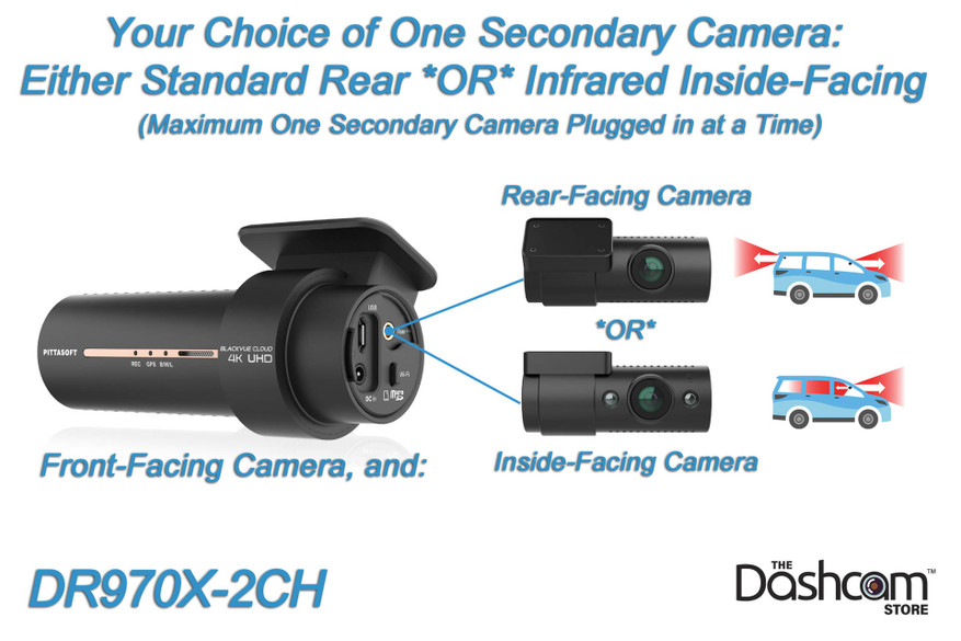 BlackVue DR970X-2CH | Secondary Camera Options
