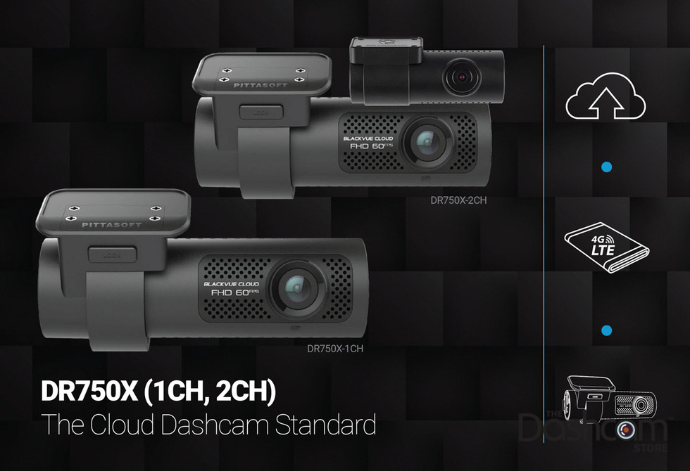 BlackVue DR750X-1CH Dash Cam Promo Graphic | The Cloud-Standard 1 and 2CH Dashcams