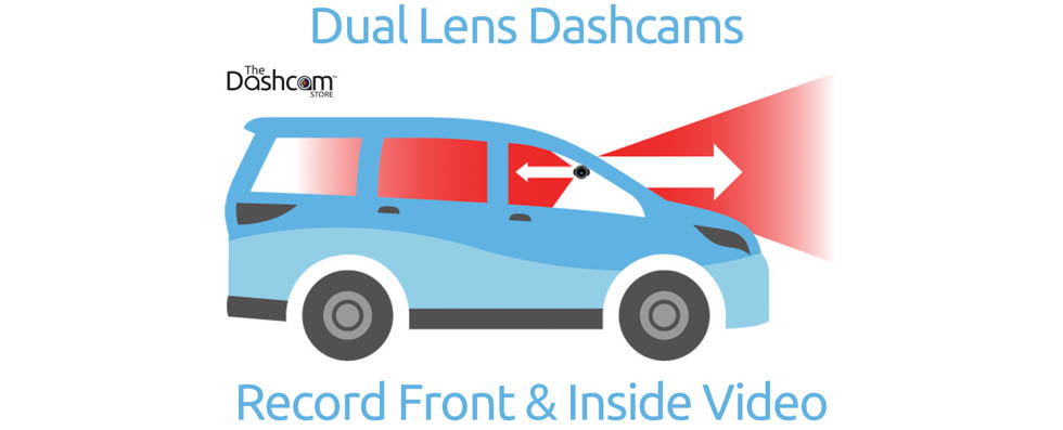 dual lens dashcam front and inside placement example explanation diagram