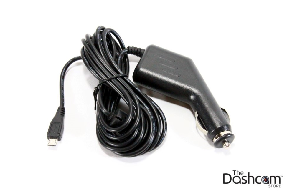 Example Standard Plug-In Power Cord | Dash Cam Parking Mode FAQ | The Dashcam Store Blog