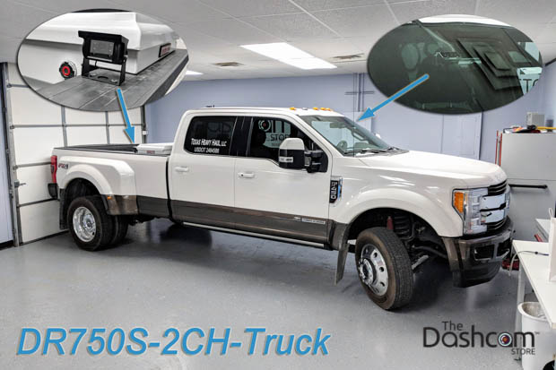 BlackVue DR750S-2CH-TRUCK-PLUS Dual Lens Dash Cam | Installed in a Ford F450 Super Duty
