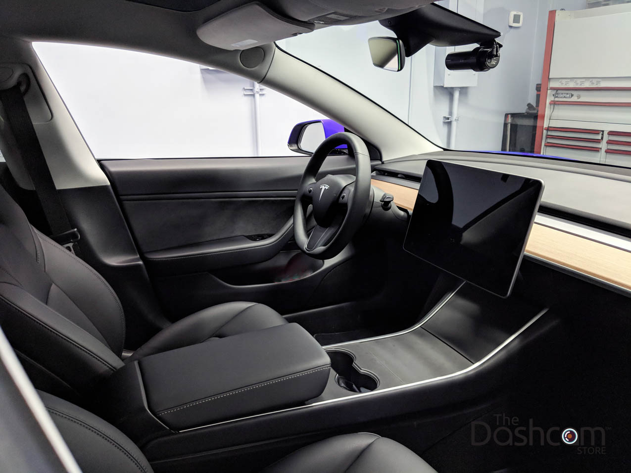 BlackVue Lens Dashcam Installed 2018 Tesla Model 3