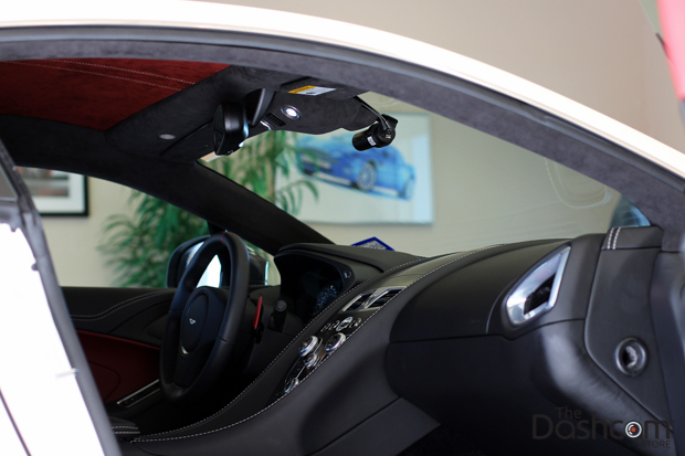 BlackVue DR650GW-2CH dash cam installed in Aston Martin Vanquish thumbnail