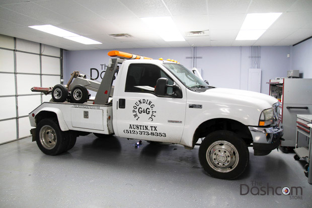 EOS VT-300 Professionally Installed in a 2004 Ford F450 Series Tow Truck