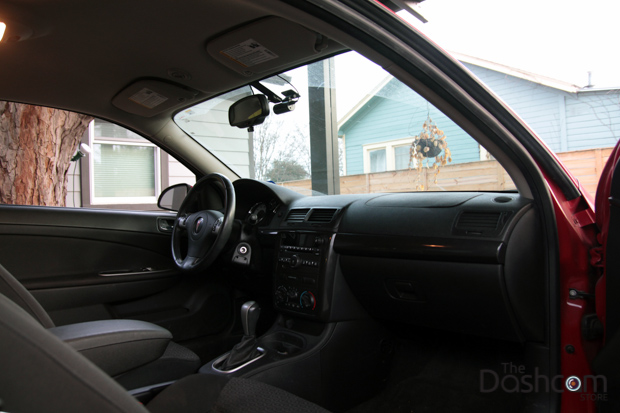 Mini300 dashcam and installation kit in 2009 Pontiac G5