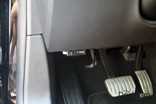BlackVue DR650S-2CH dash cam installed in Tesla Model S