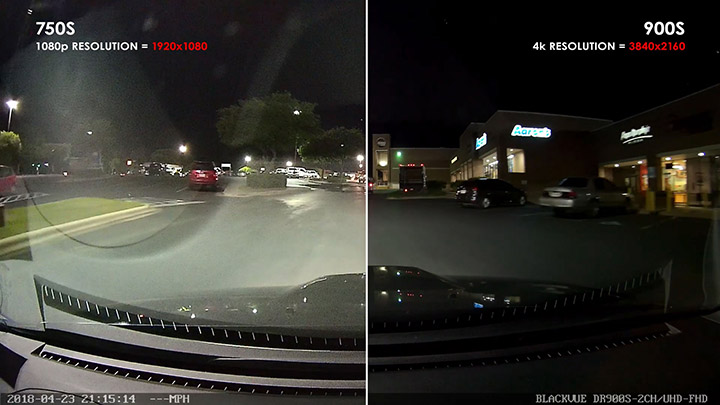 Premium Dashcam Shootout: Difference between how the 750S and the 900S handle colors and detail