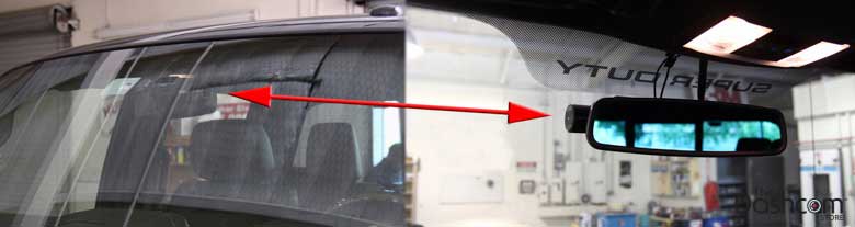 BlackVue dashcam discreet in-car photo