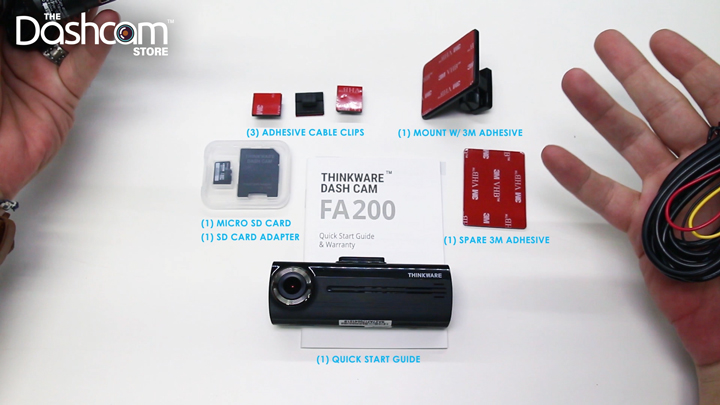 Thinkware FA200 Unboxing Video by The Dashcam Store | Blog Image