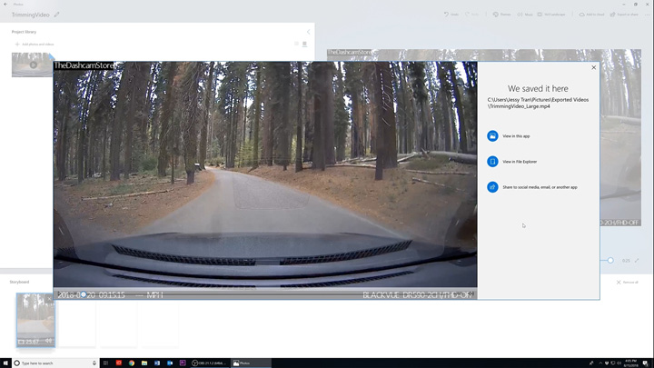 How-to: Edit dashcam footage on Windows 10