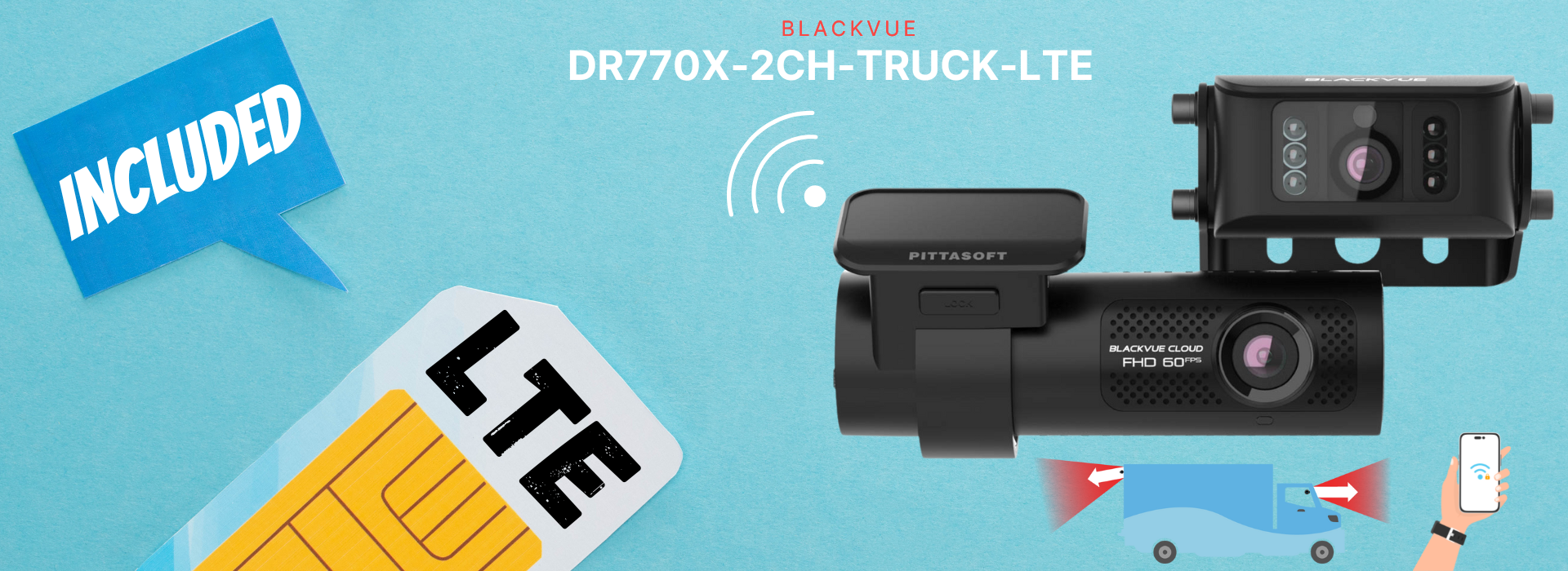 BlackVue DR770X-2CH-TRUCK-LTE | Weatherproof And Always Connected