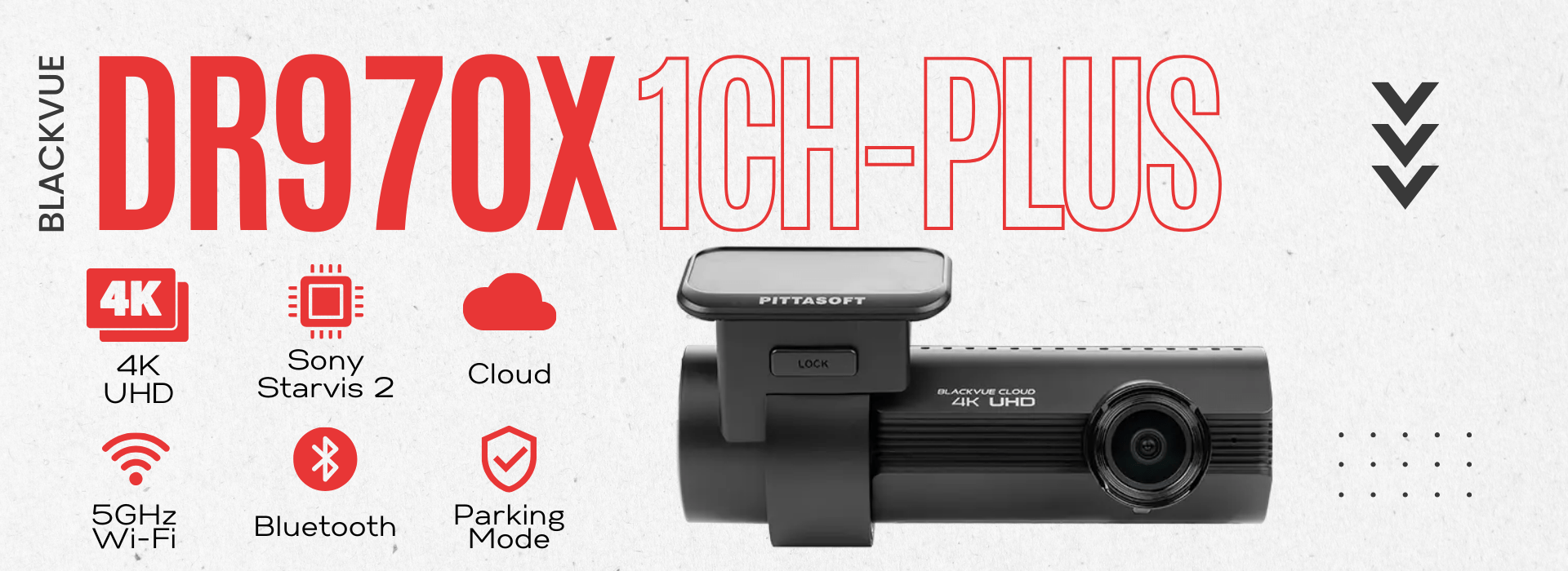 BlackVue DR970X-1CH-PLUS Dash Cam Banner Graphic