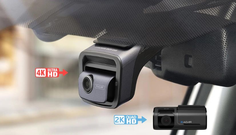 4K UHD Dash Cam with 2K Rear Camera