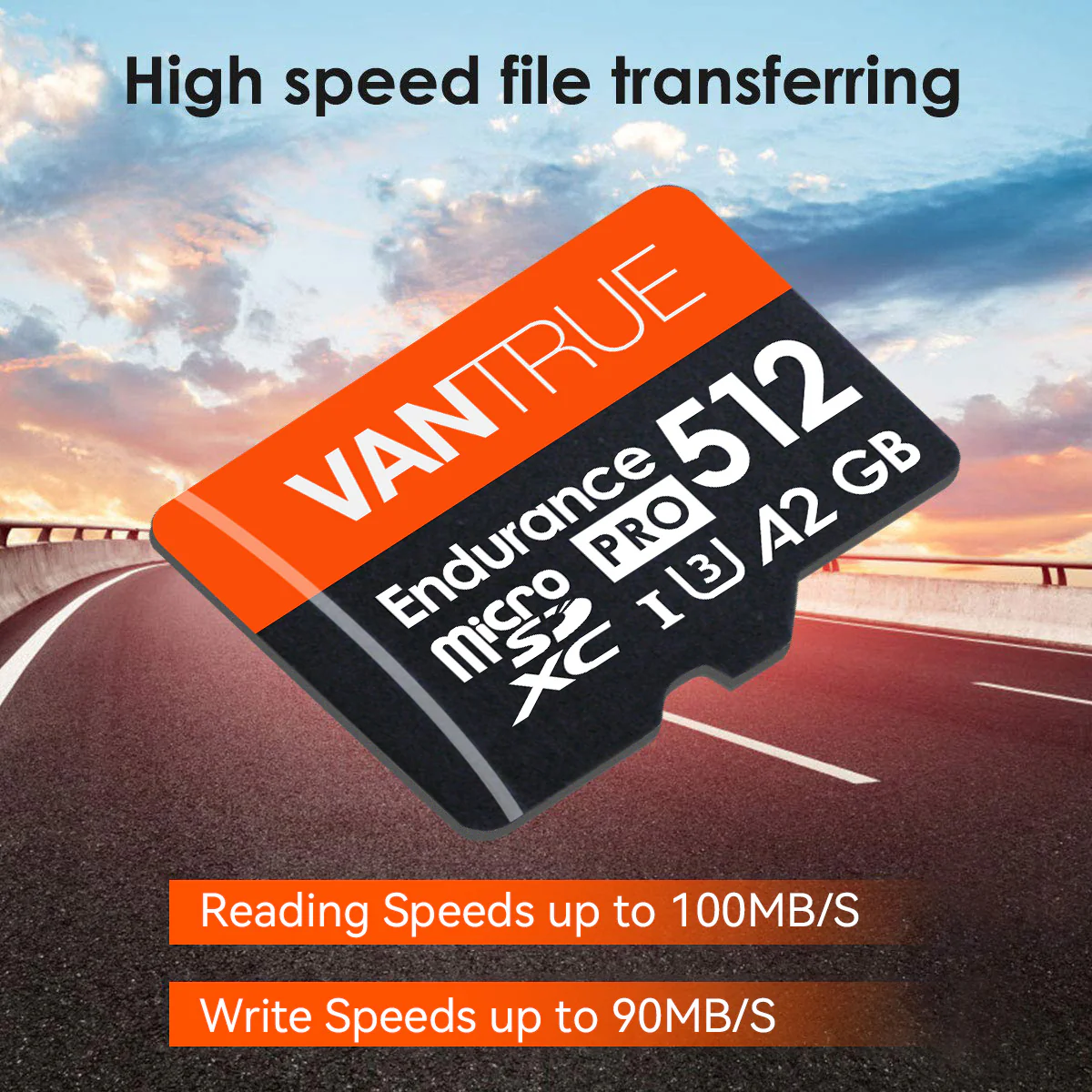 Vantrue High-Endurance MicroSD Card | Outstanding Transfer Speeds