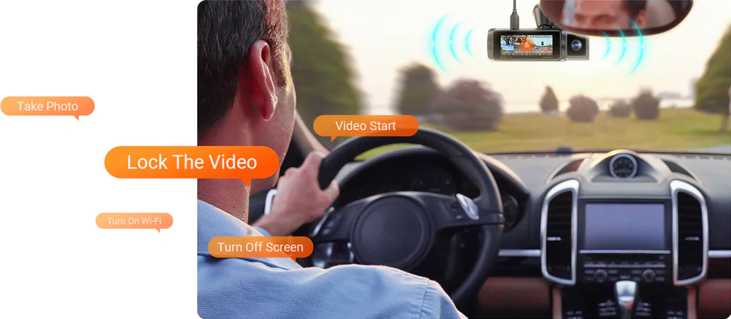 Vantrue N5S 4CH Dash Cam | Smart Voice Control