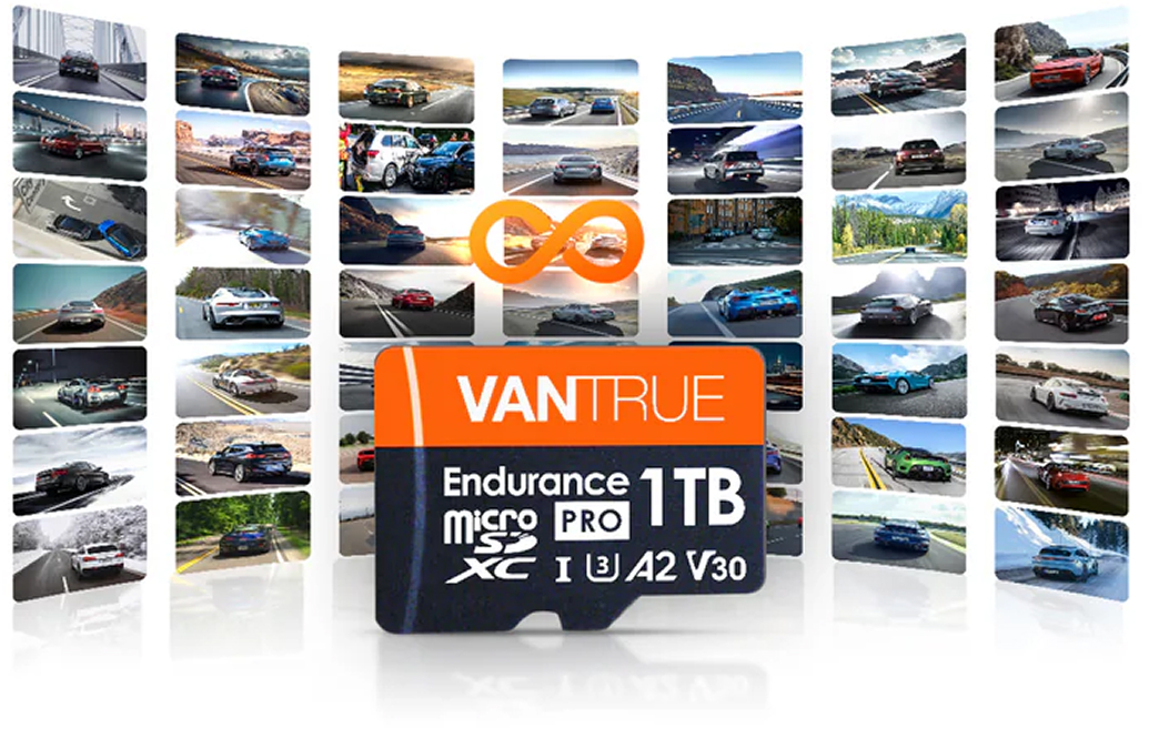 Vantrue N5S 4CH Dash Cam | Featuring 1TB microSD Support