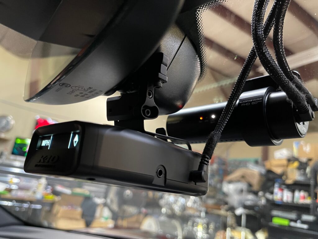 Porsche Taycan 4s Radar Detector with BlendMount