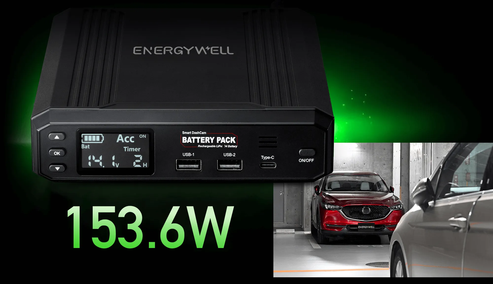 Energywell P8 Battery Pack | 153.6W of Power