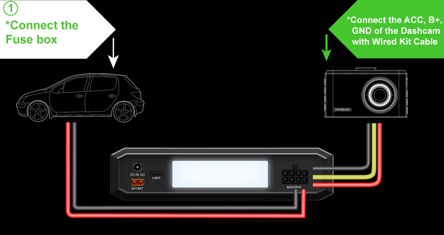 Energywell P8 Battery Pack | Direct-wire Power Method