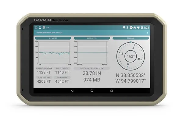 Garmin Overlander Off-Road GPS Nav | Built-In Navigational Tools