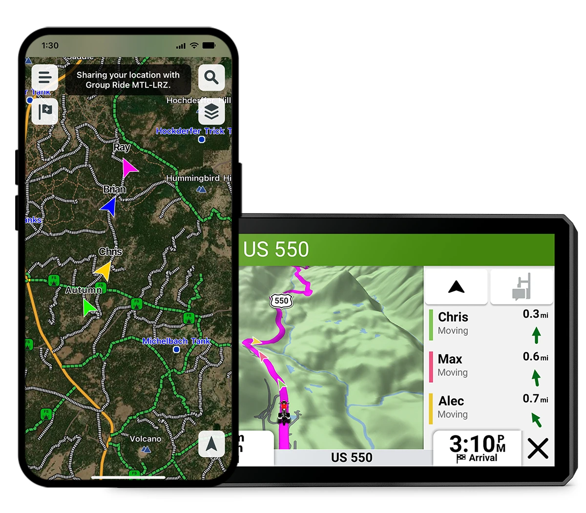 Garmin Zumo XT3 Motorcycle GPS Navigator | Group Tracking