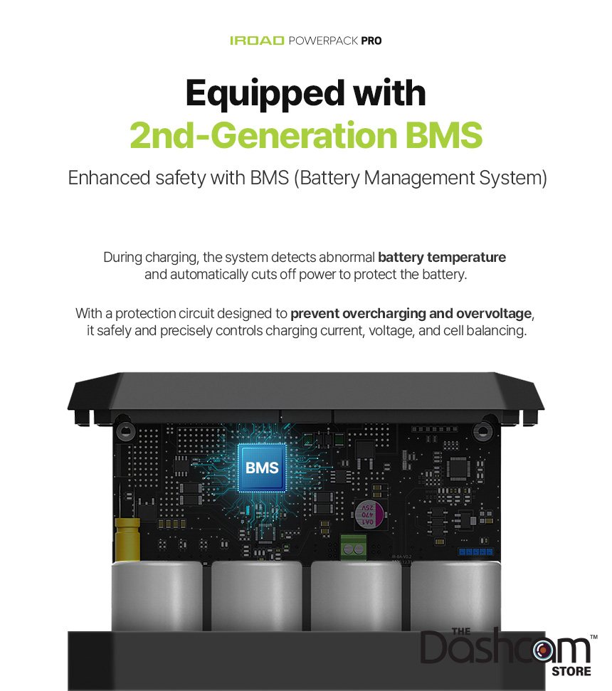 IROAD Powerpack Pro 15 Battery Pack | Enhanced Battery Management System