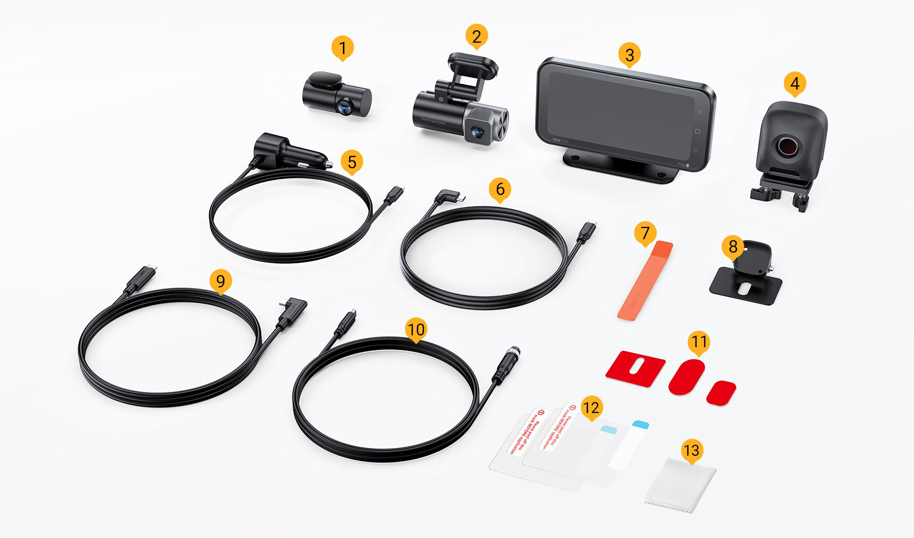 Vantrue Pilot 2 Box Contents