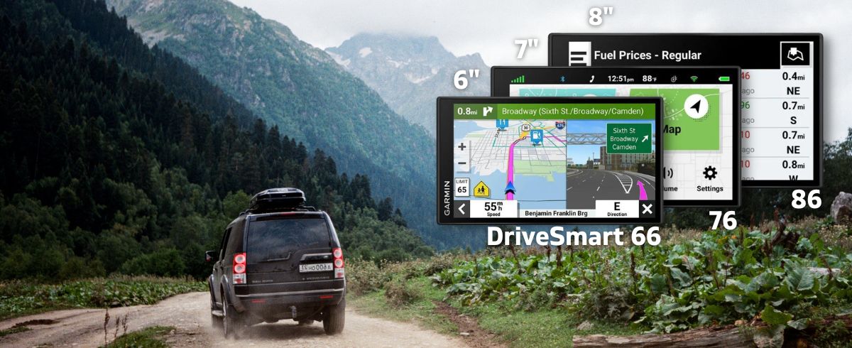 Garmin DriveSmart 66/76/86 GPS Navigators for Cars, SUVs and Trucks