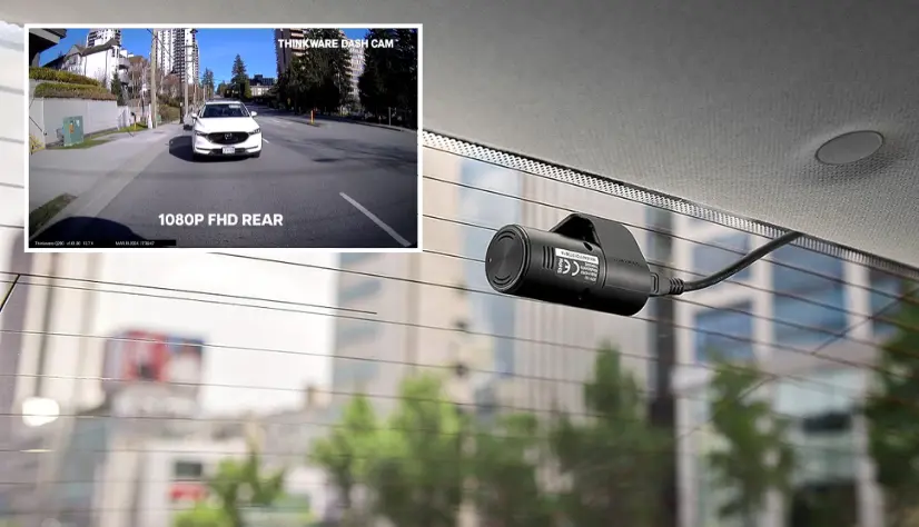 Thinkware Q850 Front & Rear Dash Cam | Rear Camera Recording