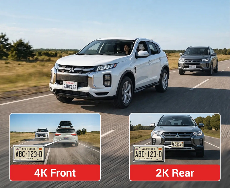 Thinkware U1000 PRO Front & Rear Dash Cam | Rear Camera Recording