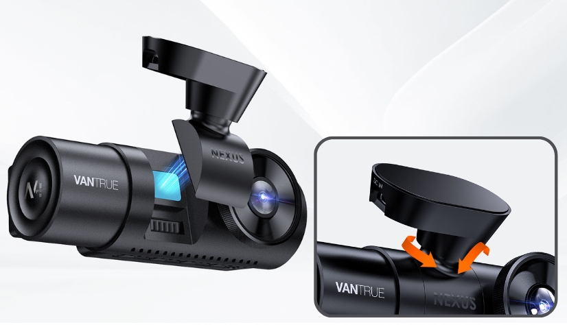 Vantrue Nexus 4 Pro Dash Cam | Easy Installation With Powerful Magnetic Mount Design