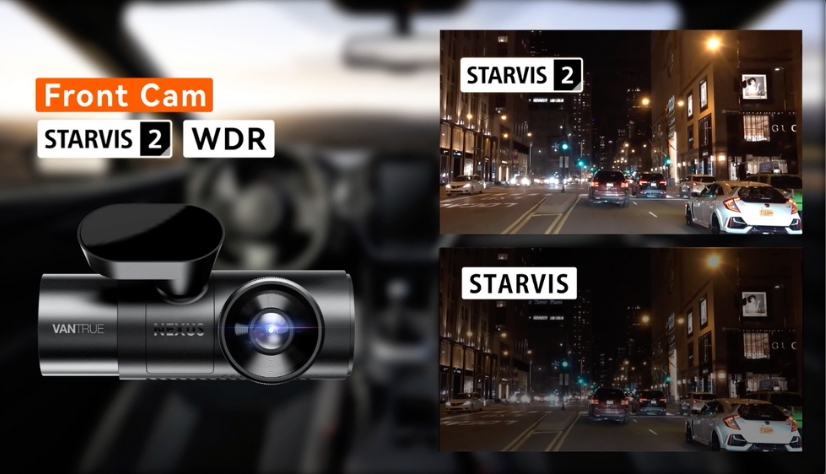 Vantrue Nexus 5 Dash Cam | Front Cam: Sony STARVIS 2 IMX675 + WDR