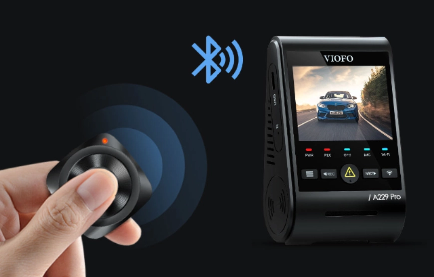 VIOFO A229 PRO 3CH Dash Cam | Bluetooth Remote Control (Optional)