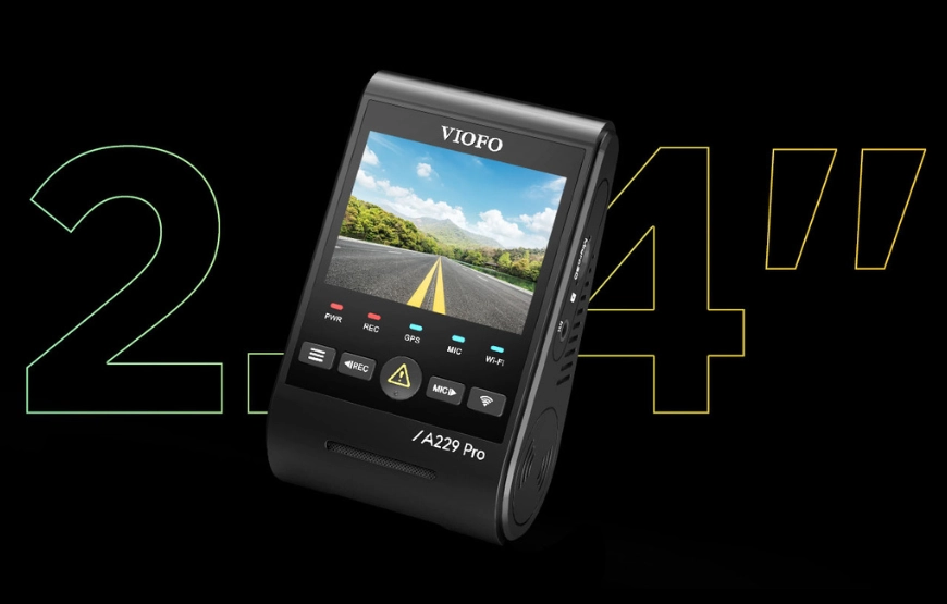 VIOFO A229 PRO 3CH Dash Cam | 2.4 Inch HD Screen