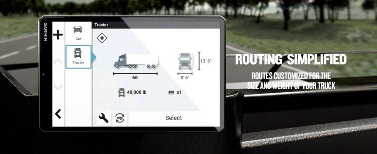 Garmin Dezl OTR 610/710/810/1010 | Customized Routes Based On Load Size & Weight