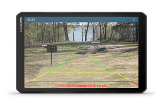 Garmin RV GPS Navigator Reverse Footage Example