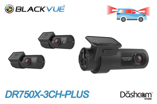 BlackVue DR750X-3CH-PLUS | 3 Channel Video and Audio Recording
