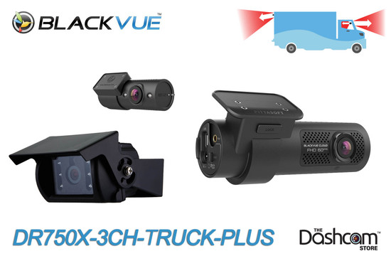 BlackVue DR750X-3CH-TRUCK-PLUS | 3 Channel Video and Audio Recording
