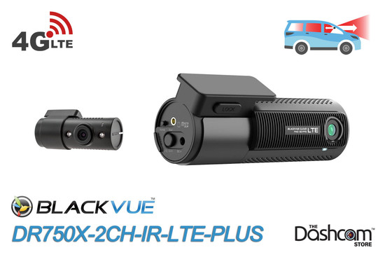 BlackVue DR750X-2CH-IR-LTE-PLUS-NA Cloud-Ready Dash Cam For Front & Interior | For Pro Trucks and Business Cars