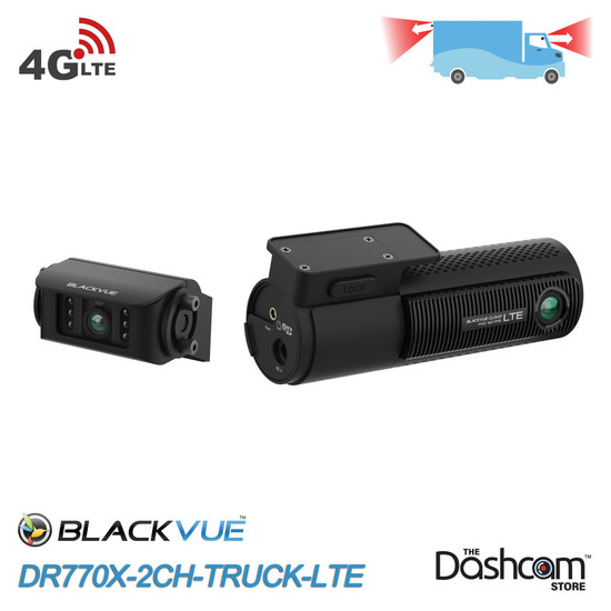 BlackVue DR770X-2CH-TRUCK-LTE | Remotely-Accessible Fleet Dash Cam w/ Waterproof Rear Lens
