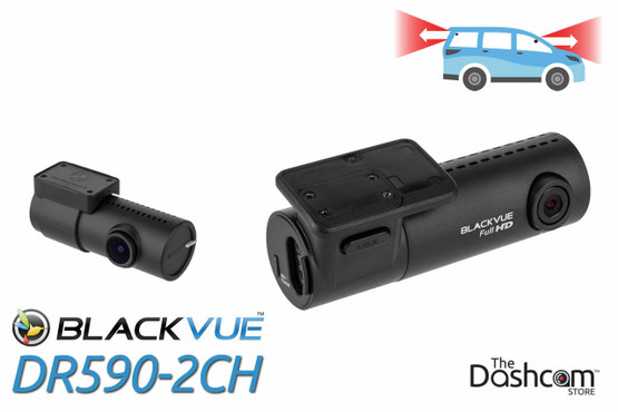 DR590-2CH BlackVue Dual-Lens Dual 1080p Dash Cam | Front and Rear Camera