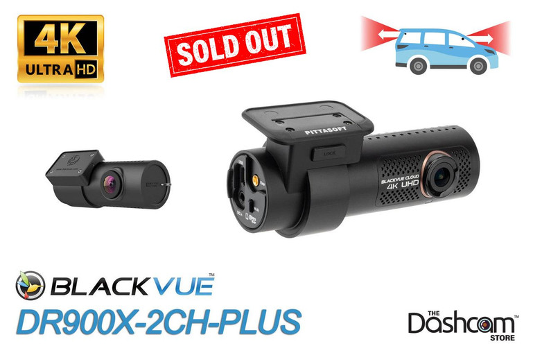 BlackVue DR900X-2CH-PLUS 4K Dash Cam for Front + Rear Recording Sold Out