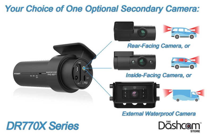 BlackVue DR770X-1CH | Secondary Camera Options