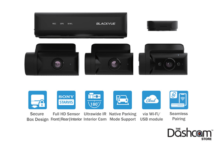 BlackVue DR770X-BOX | Triple Camera Protection + Secure Recording Unit