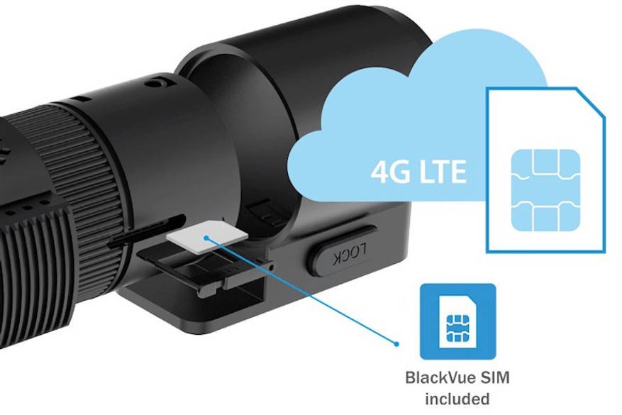 BlackVue DR970X-2CH-LTE-PLUS Dash Cam | BlackVue SIM Card Included